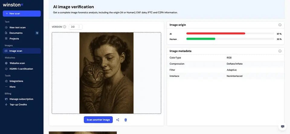 winston ai image detector